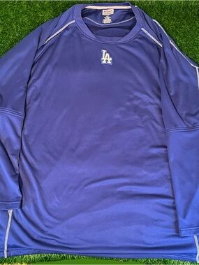 Majestic MLB Dodgers Baseball Crewneck Performance Sweatshirt Mens Size 5XL